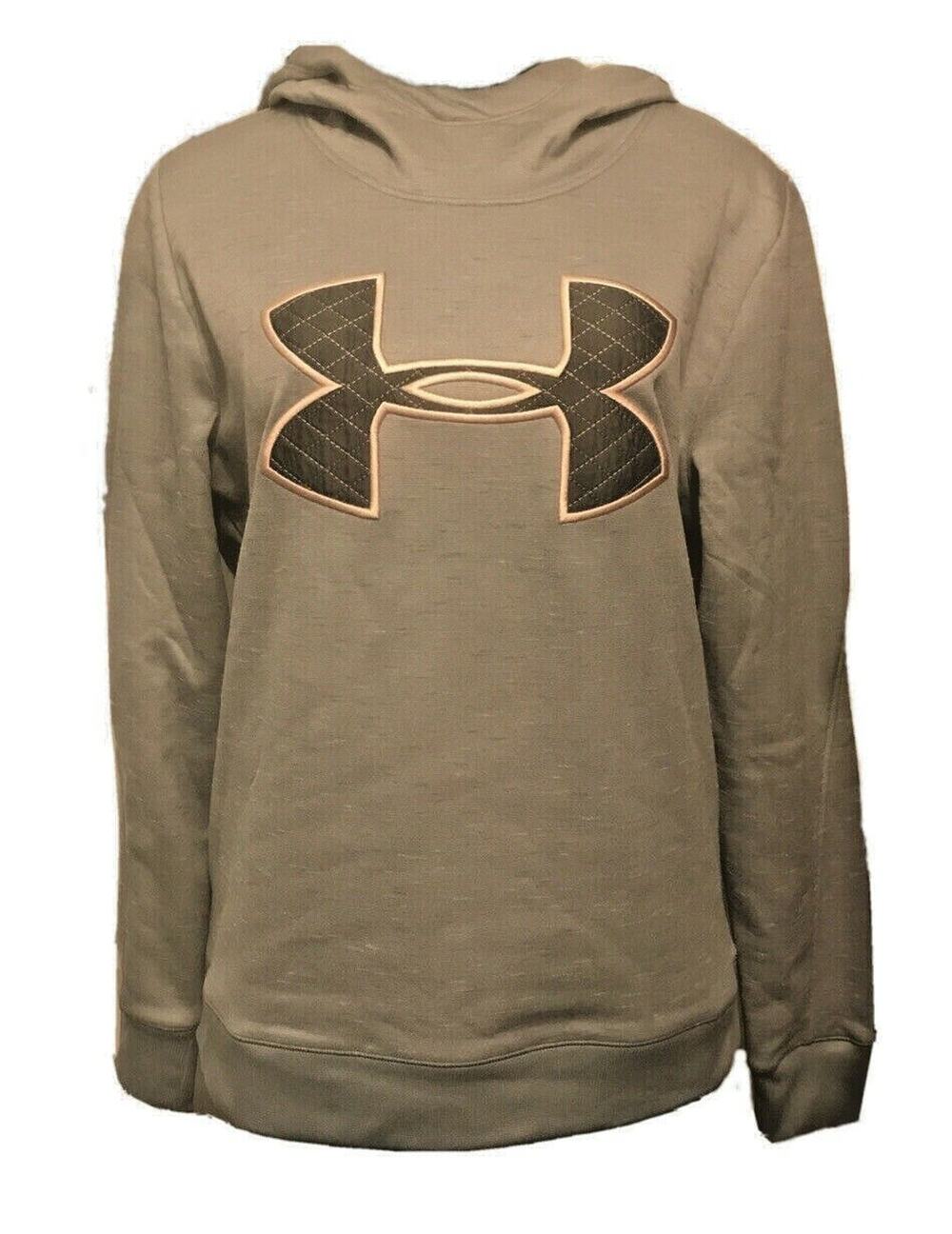 Medium Under Armour Coldgear Loose Fit Gray Womens Hoodie NWT 192006689232